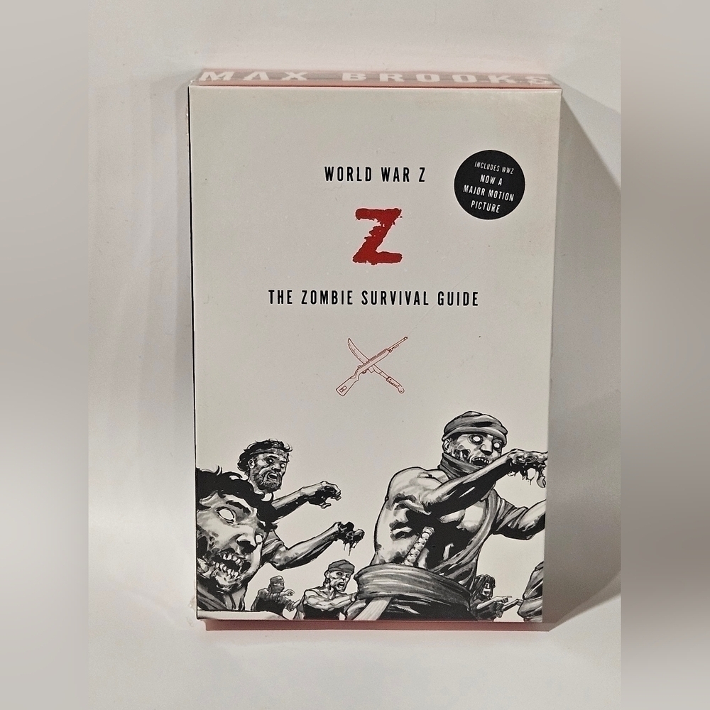 NEW Max Brooks World War Z Zombie Survival Guide 2 Book Paperback Set SEALED